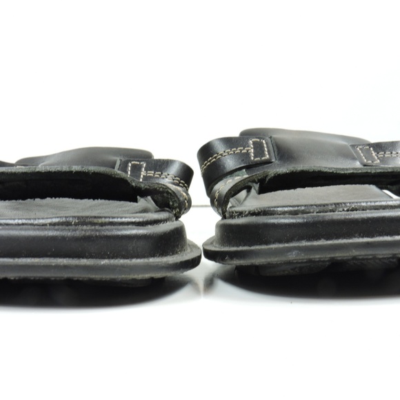 MONTEGO BAY CLUB Black Leather Brazil Sandals - Picture 8 of 8